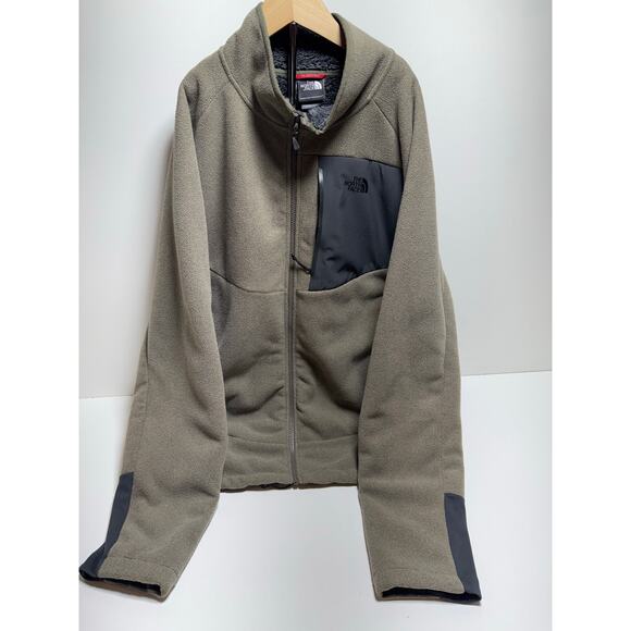 The North Face Taupe Full Zip Fleece Jacket Sz XL Men’s Hiking Gorpcore - Picture 1 of 11